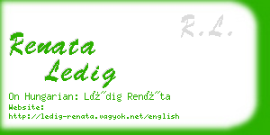 renata ledig business card